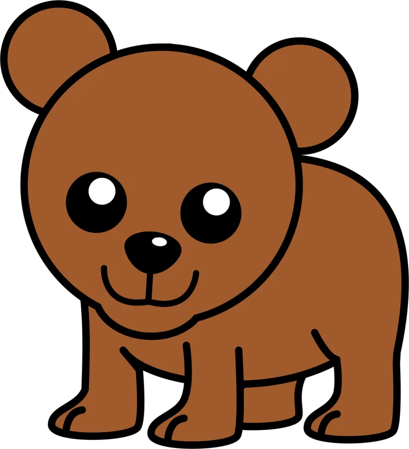 Bear Cute Baby Stickdatei – Tiere
