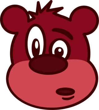 Bear Animal Character Stickdatei