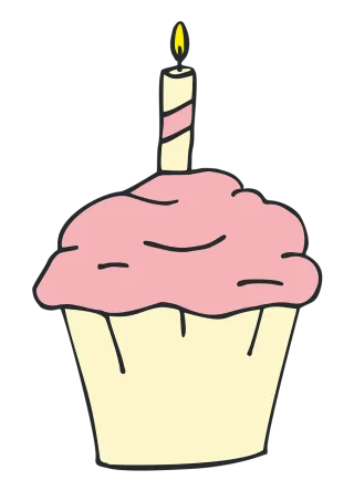 Pie Happy birthday Sweet Stickdatei