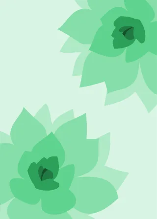 Succulent Green Card Stickdatei