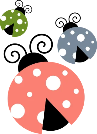 Ladybugs Ladybirds Bugs Stickdatei