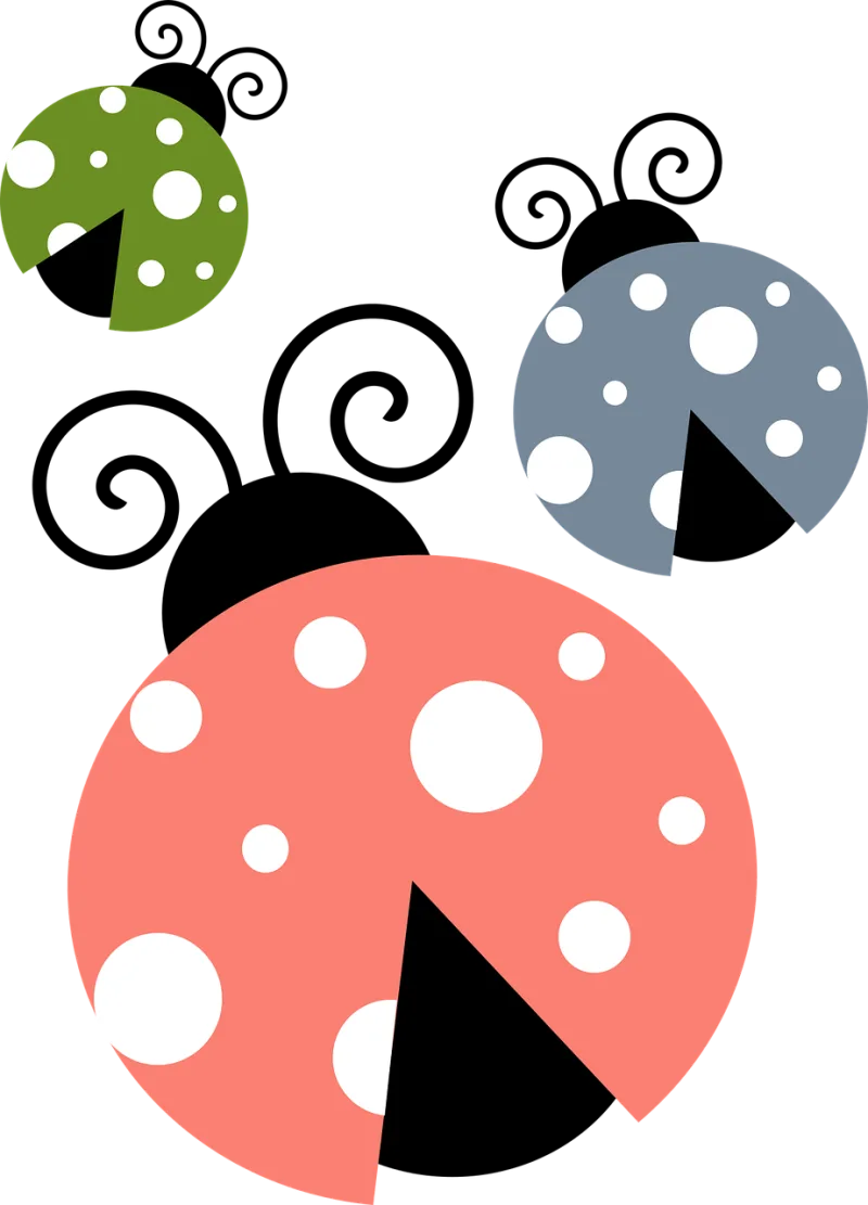 Ladybugs Ladybirds Bugs Stickdatei – Tiere