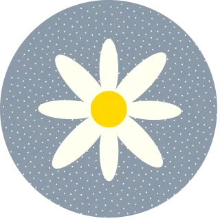 White Yellow Flower Stickdatei – Blumen