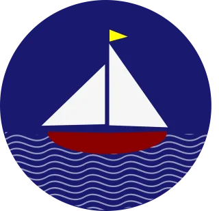 Boat Sailing Flag Stickdatei