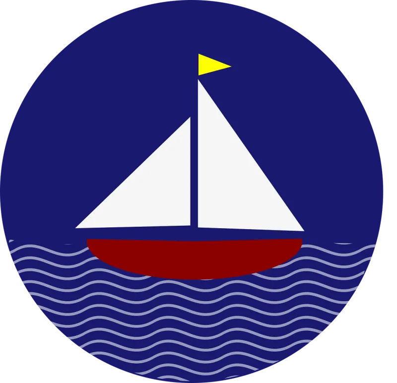 Boat Sailing Flag Stickdatei – Fahrzeuge