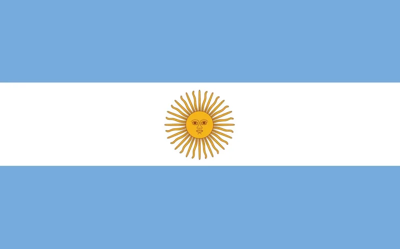 Argentina Flag Country Stickdatei – Natur