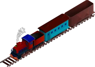 Vector Train Railway Stickdatei
