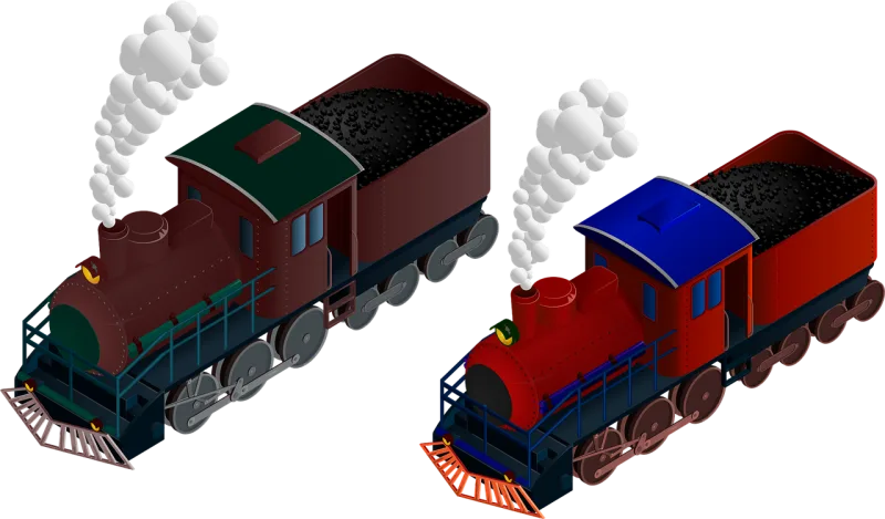 Train Railway Locomotive Stickdatei – Kinder
