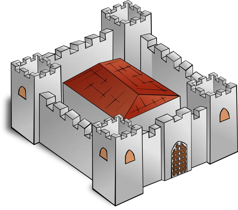 Map Castle Defense Stickdatei – Kinder