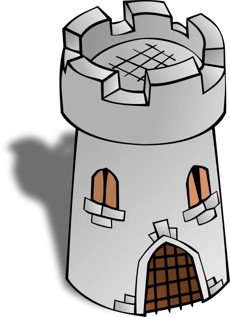 Tower Castle Medieval Stickdatei – Kinder