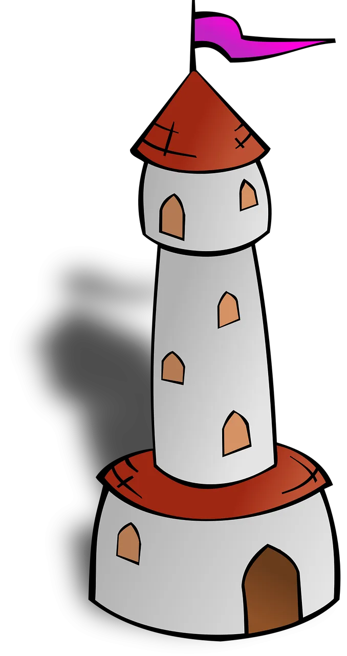 Building Flag Tower Stickdatei – Kinder
