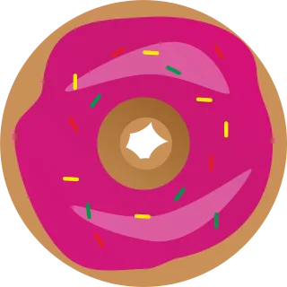 Donut Sweets Icon Stickdatei