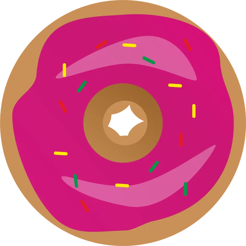 Donut Sweets Icon Stickdatei – Essen & Trinken