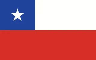 Chile Flag Country Stickdatei