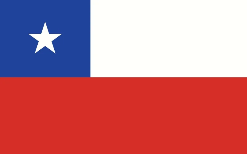 Chile Flag Country Stickdatei – Natur
