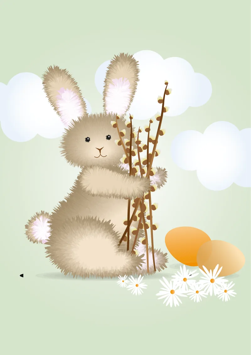 Bunny Rabbit The easter bunny Stickdatei – Tiere