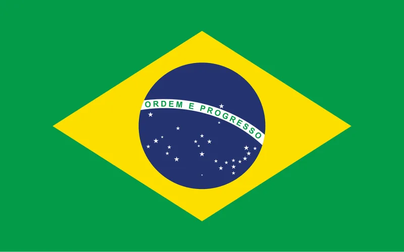 Brazil Flag Country Stickdatei – Weihnachten