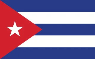 Cuba Flag Country Stickdatei