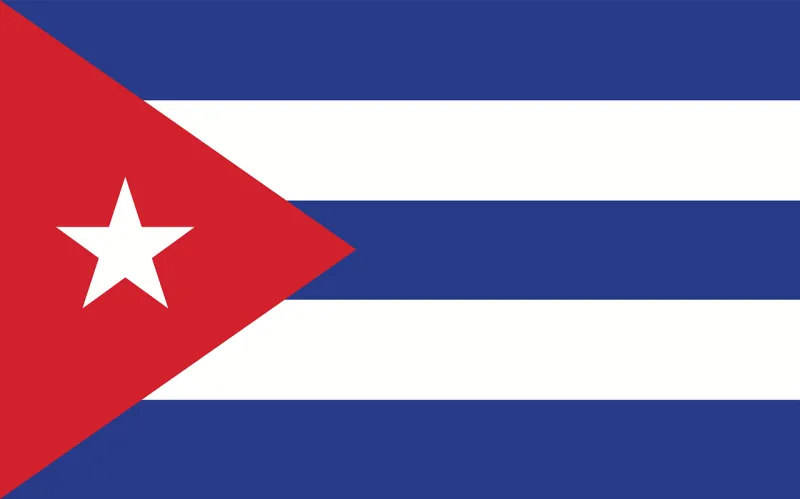Cuba Flag Country Stickdatei – Natur