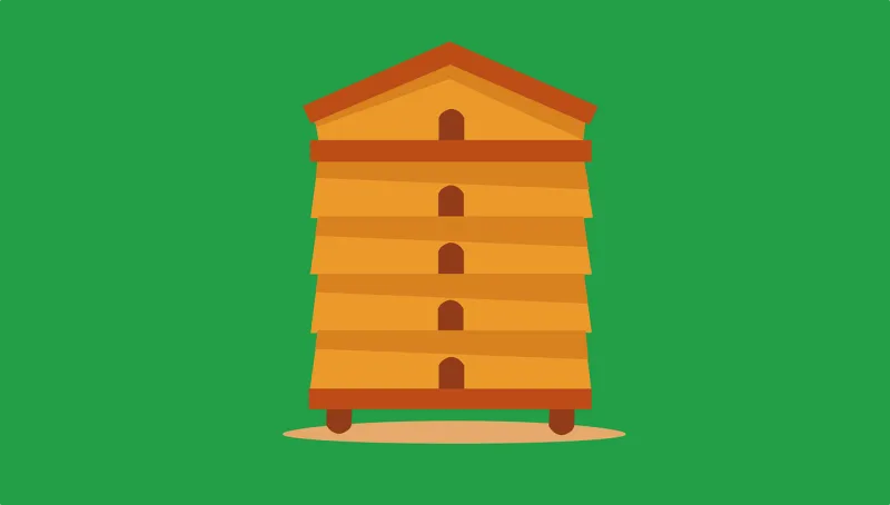 Hive Beehive Bee Stickdatei – Tiere