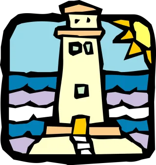 Lighthouse Nature Tower Stickdatei