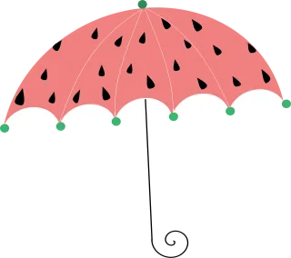 Umbrella Red Weather Stickdatei