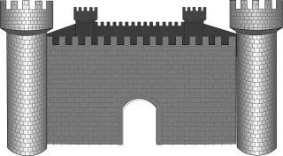 Castle Knight's castle Stone Stickdatei