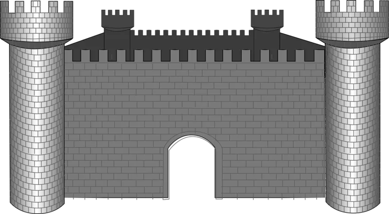 Castle Knight's castle Stone Stickdatei – Kinder