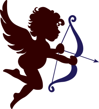 Cupid Bow Arrow Stickdatei