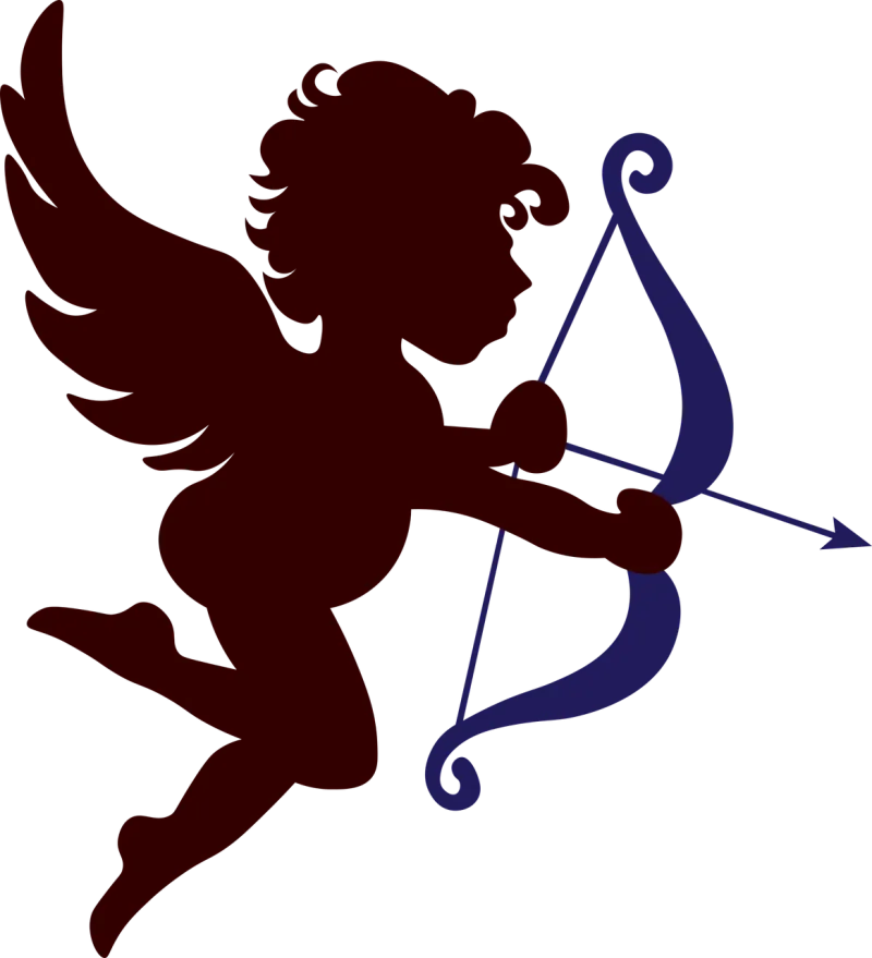 Cupid Bow Arrow Stickdatei – Herzen & Liebe