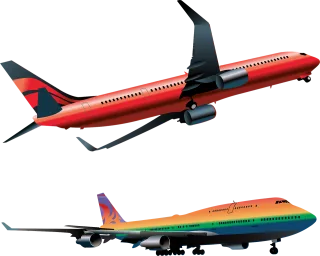 Air Transport Airplane Stickdatei