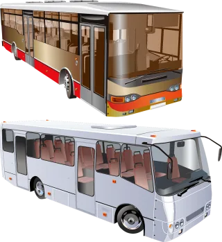 City bus Transport City Stickdatei