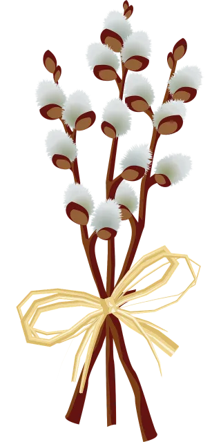 Easter Willow Spring Stickdatei