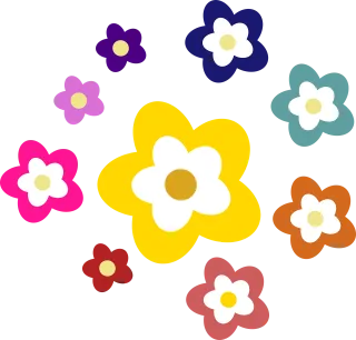 Flowers Daisy Decorative Stickdatei