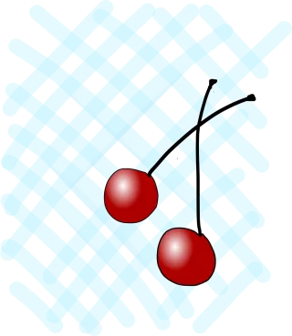 Cherries Red Two Stickdatei