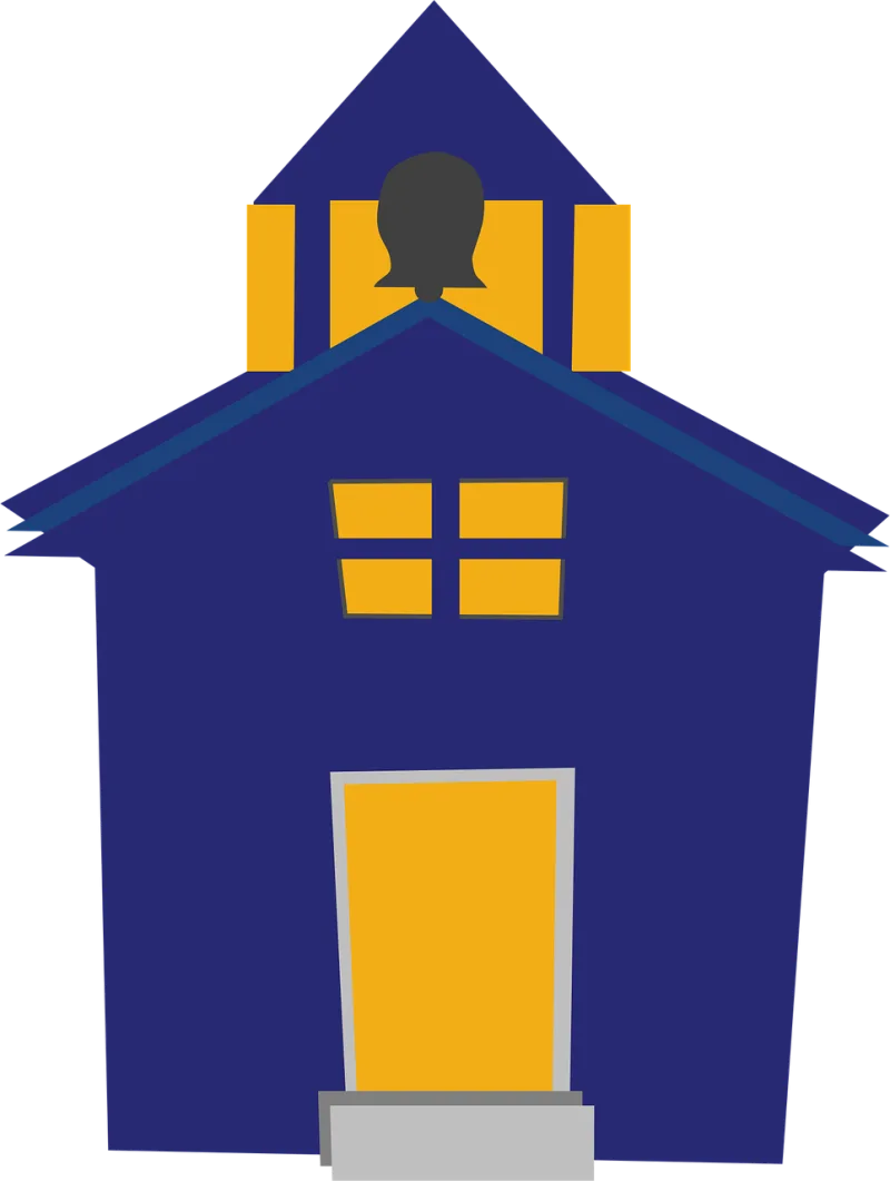 Schoolhouse Building School Stickdatei – Weihnachten