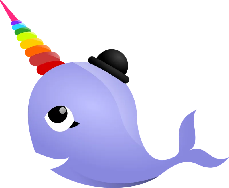 Whale Character Unicorn Stickdatei – Kinder
