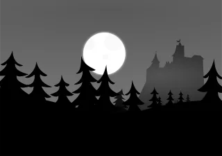 Dracula Fullmoon Castle Stickdatei