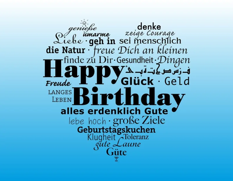 Date of birth Congratulation Happy birthday Stickdatei – Herzen & Liebe