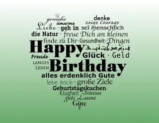 Date of birth Congratulation Happy birthday Stickdatei – Herzen & Liebe