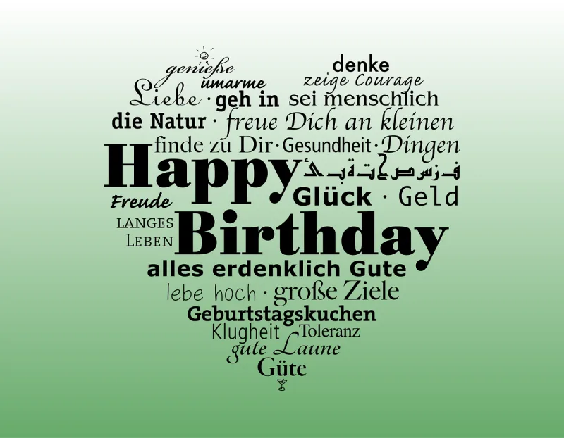 Date of birth Congratulation Happy birthday Stickdatei – Herzen & Liebe