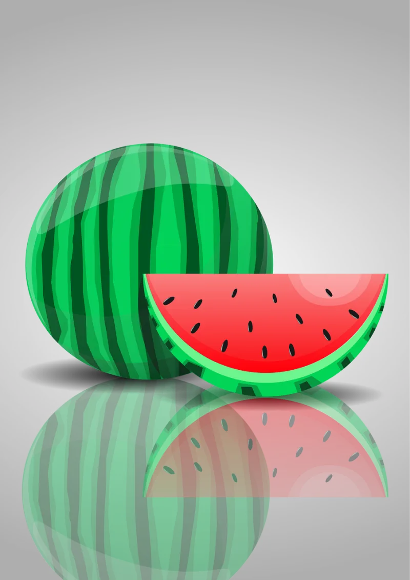 Watermelon Fruit Design Stickdatei – Essen & Trinken