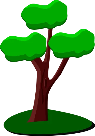 Tree Design Green Stickdatei – Natur