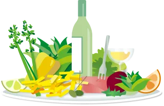 Dish Food Abundance Stickdatei – Essen & Trinken