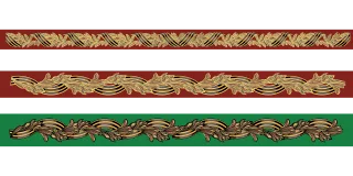 Ornament St george ribbon Garland Stickdatei