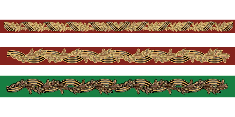 Ornament St george ribbon Garland Stickdatei – Weihnachten