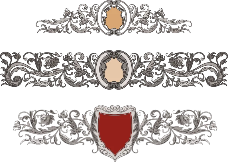Ornament Heraldry Flower wallpaper Stickdatei – Weihnachten