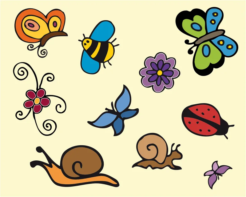 Animals Insects Butterfly Stickdatei – Tiere