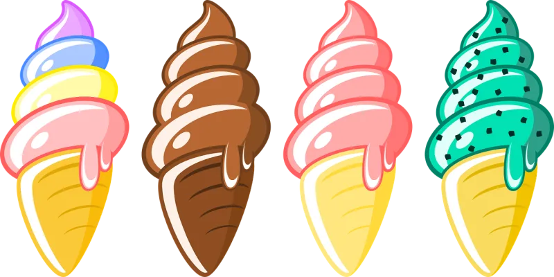 Ice cream Dessert Chocolate Stickdatei – Kinder