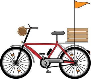 Bicycle Basket To go biking Stickdatei